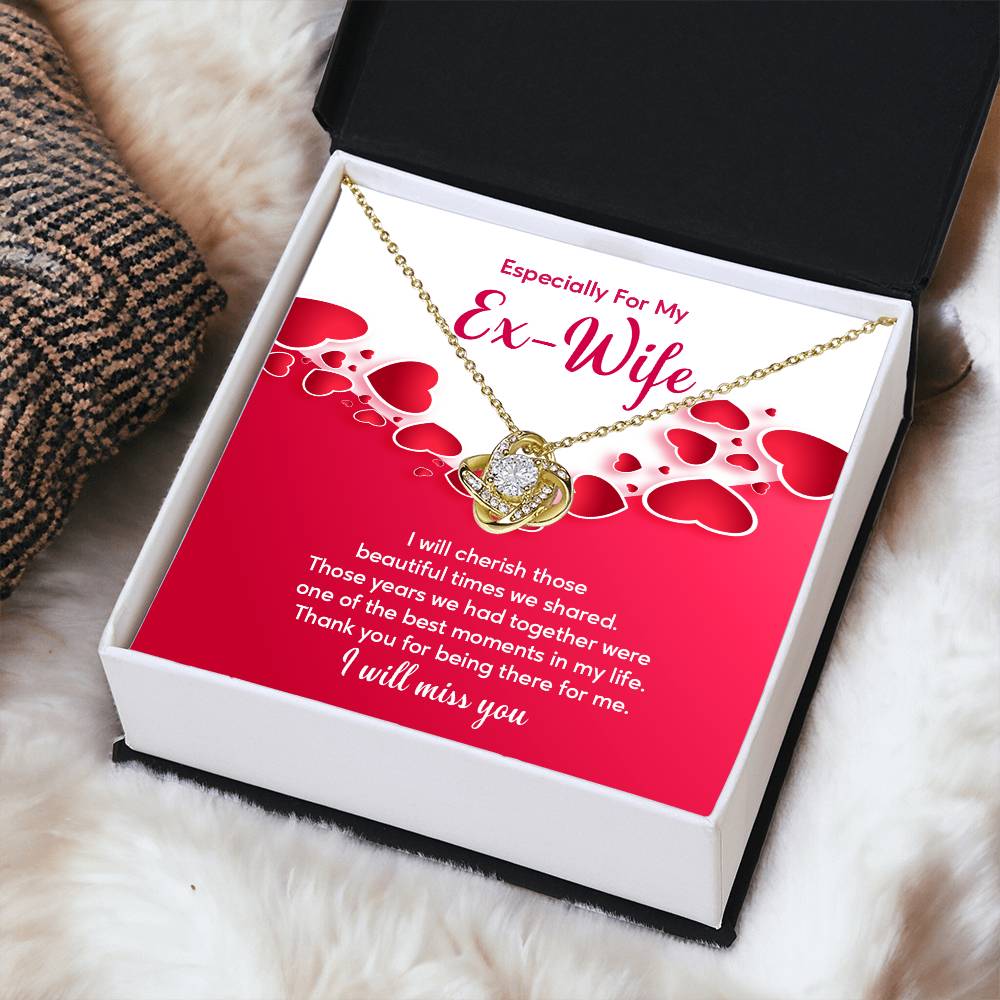 Ex-Wife Necklace Gift – Heartfelt Message Card Box