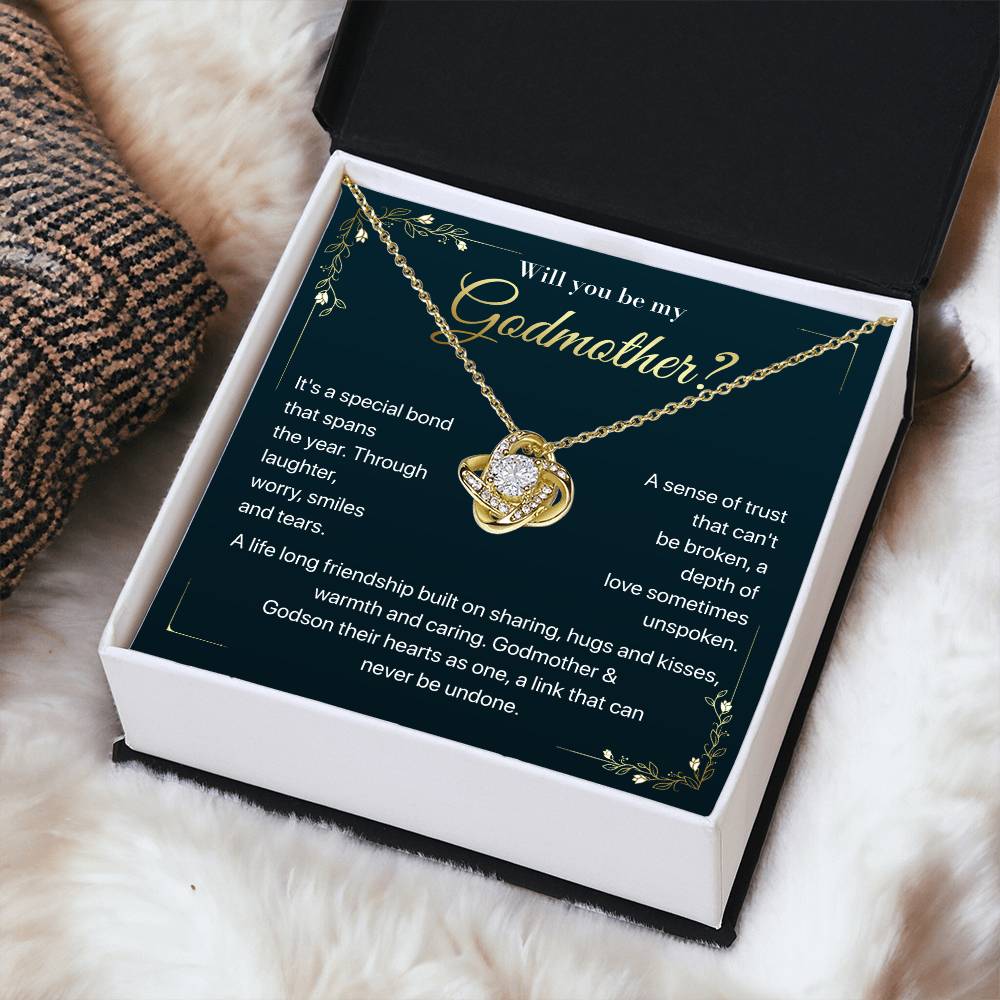 Will you be my Godmother Endless Support Necklace Bright Future Necklace Faithful Godmother Jewelry Strength In Unity Necklace Empowering Presence Jewelry Enduring Bond Necklace Emotional Support Pendant Inspirational Connection Jewelry