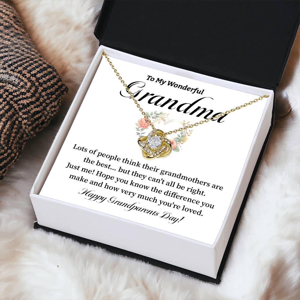 To My Wonderful Grandma Grandma Necklace Gift Heartfelt Gift For Grandma Sentimental Jewelry For Grandmother Granddaughter To Grandma Gift Special Gift For Grandma Grandmother Appreciation Gift Meaningful Gift For Grandma