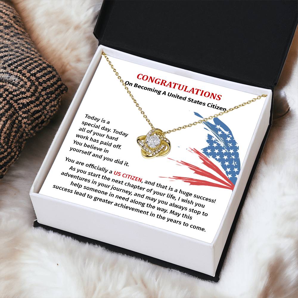 Congratulations Necklace For New U.s. Citizen Necklace For New U.s. Citizen Gift For U.s. Citizenship Success Jewelry For New U.s. Citizen Necklace For Bright And Hopeful Future Jewelry For Citizenship Celebration Gift For Citizenship Milestone