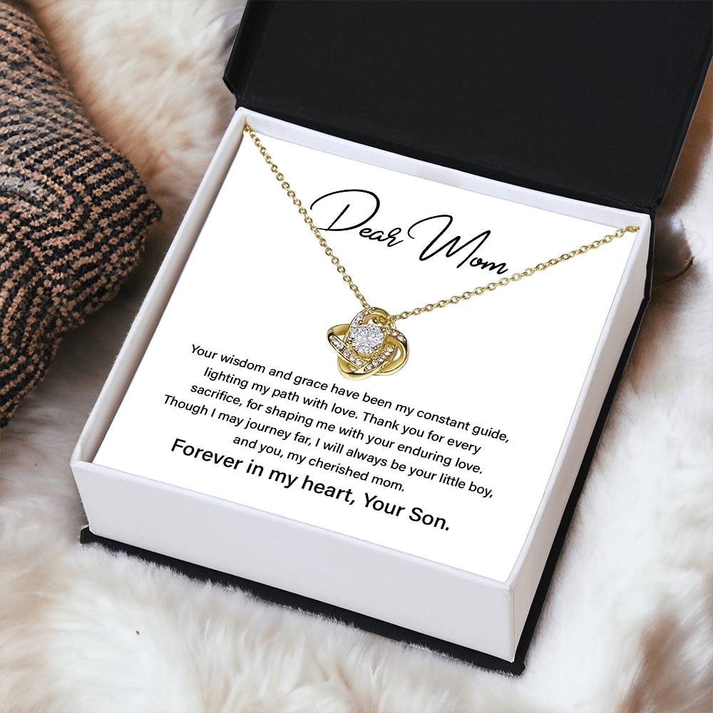 Dear Mom Mother’s Day Necklace For Cherished Mom Best Birthday Gift Thoughtful Anniversary Jewelry Unique Christmas Necklace Thoughtful Necklace With Message Card Just Because Necklace