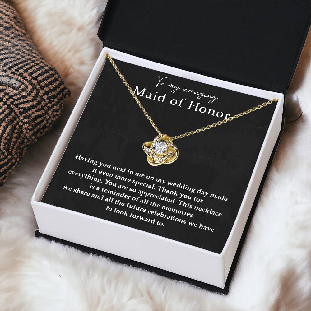 Wedding Day Necklace For Maid Of Honor Friendship Necklace For Maid Of Honor Jewelry Gift For Maid Of Honor Meaningful Gift For Maid Of Honor Emotional Gift For Maid Of Honor Special Gift For Maid Of Honor Necklace For Maid Of Honor Thank You Gift