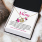Mother Necklace Gift from Daughter with Gift Card