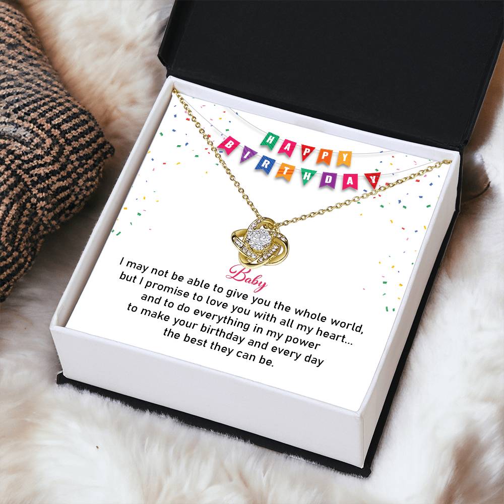 Birthday Necklace Gift for Girlfriend with Love Card