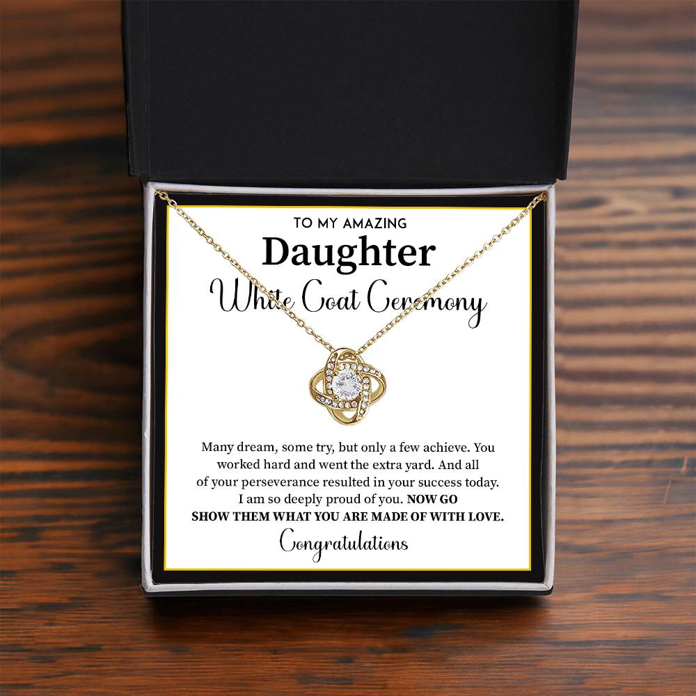 White Coat Ceremony Gift For Daughter Necklace With Gift Box