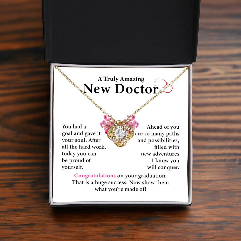 Graduation Necklace Gift for New Doctor Woman