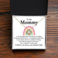 To My Mommy, Necklace Gift For Mom With Message Card