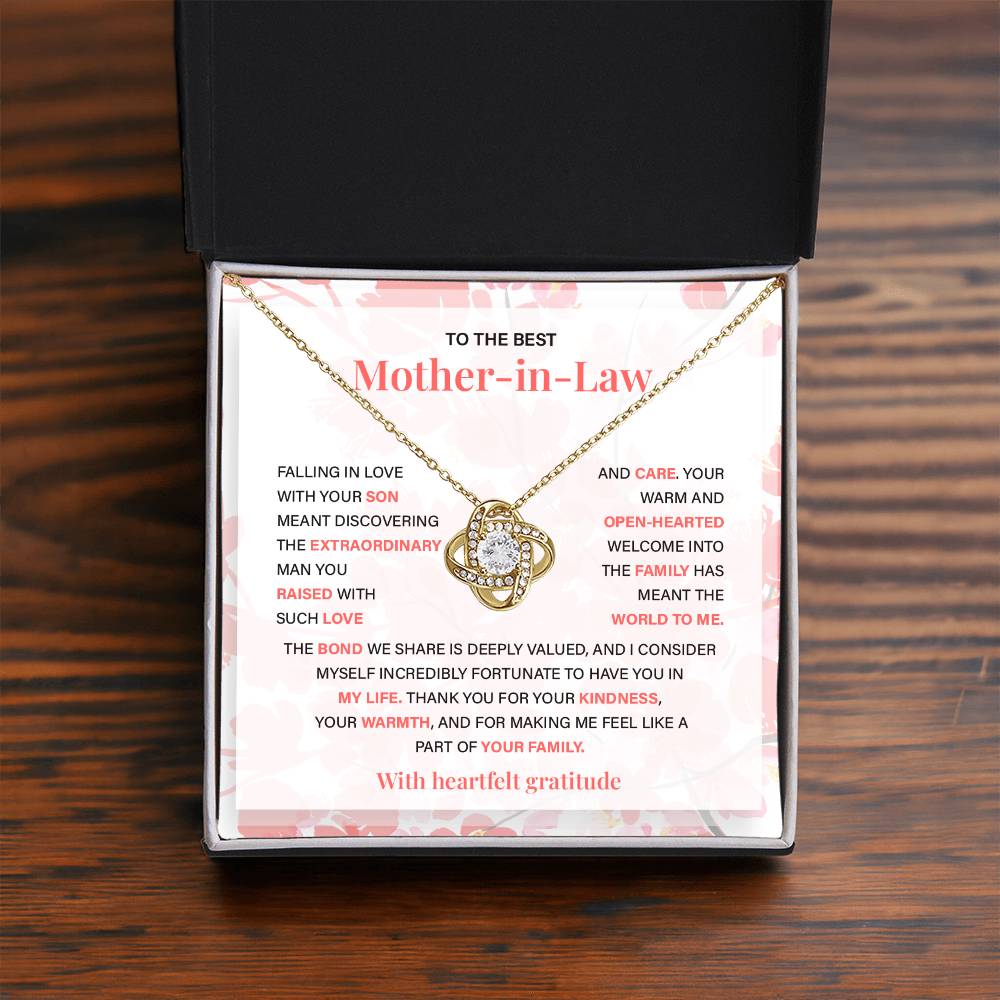 Gift from Bride to Mother-in-Law with Message Card