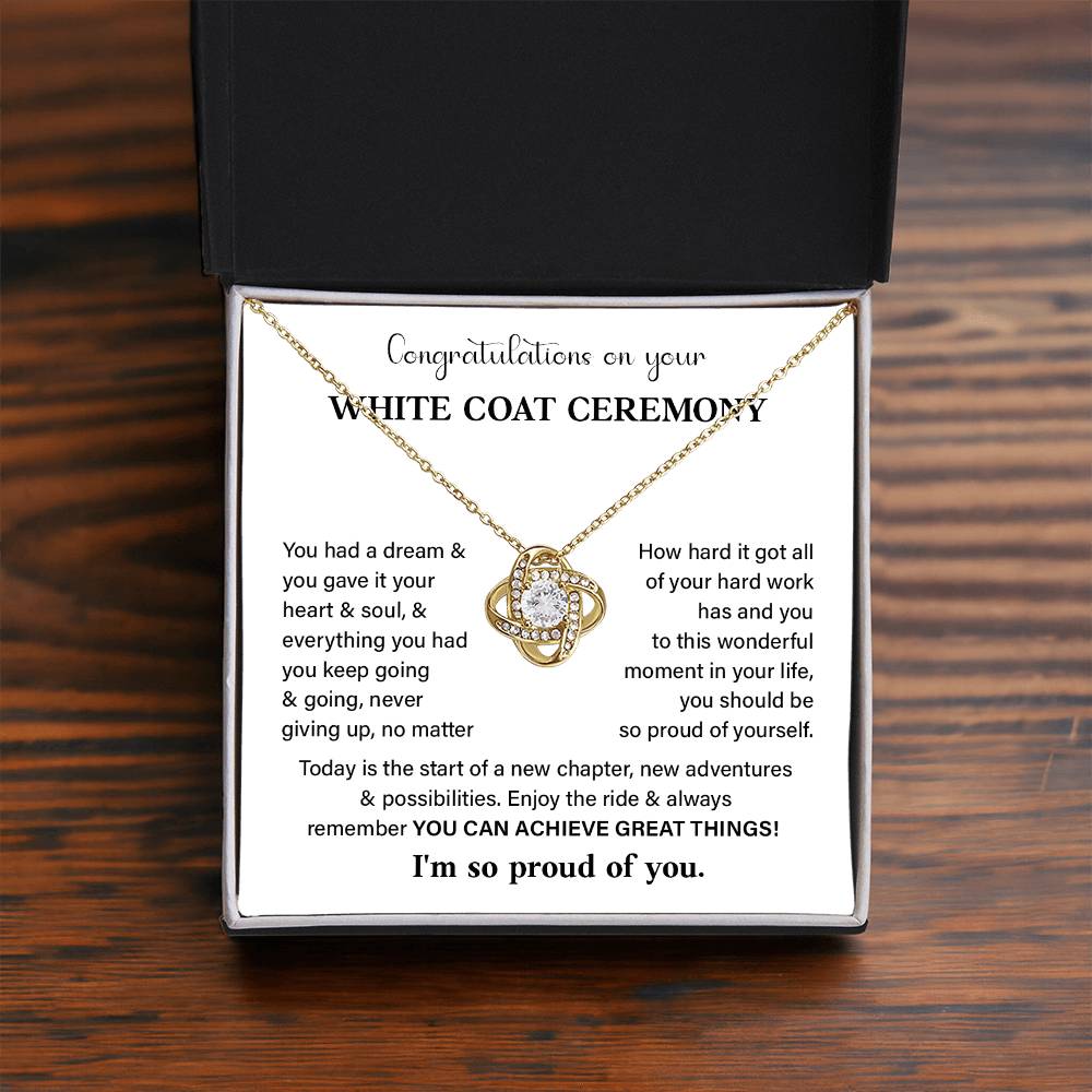 Congratulations On Your White Coat Ceremony White Coat Ceremony Congratulations Necklace New Beginnings Jewelry Meaningful Gift Supportive Gift Emotional Connection Necklace Motivational Jewelry You Are Amazing Necklace