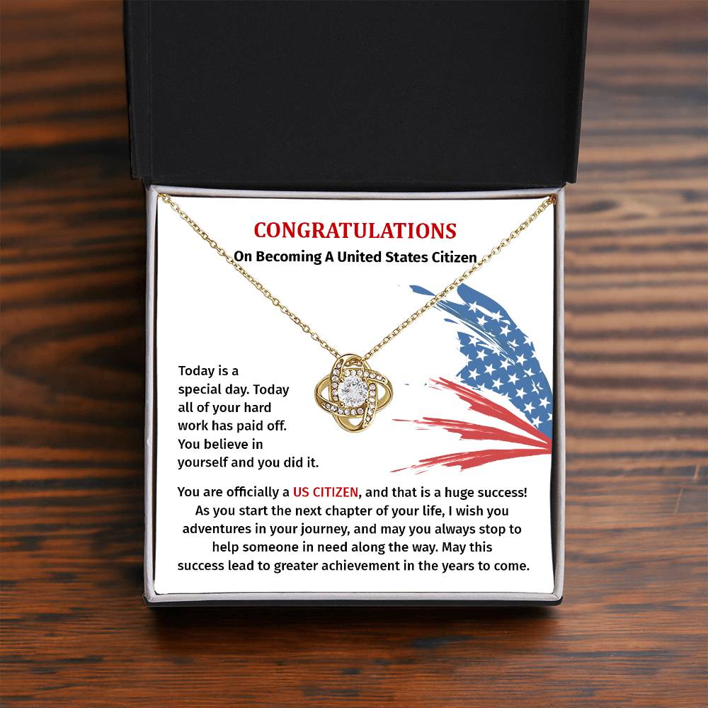 Congratulations Necklace For New U.s. Citizen Necklace For New U.s. Citizen Gift For U.s. Citizenship Success Jewelry For New U.s. Citizen Necklace For Bright And Hopeful Future Jewelry For Citizenship Celebration Gift For Citizenship Milestone