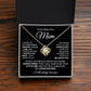 Necklace Gift for Mom from Daughter with Appreciation Card