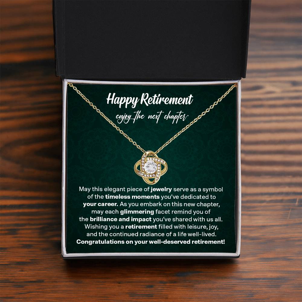 Happy Retirement - Elegant Jewelry Gift To Celebrate A Life Of Dedication And Joy