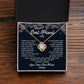 To My Best Friend, A Bond Like No Other Necklace Heart's Delight Necklace Thankful For Our Memories Together Gift Necklace Of Heartfelt Appreciation Necklace Of Unconditional Friendship Best Friends Forever Jewelry Heartfelt Message With Necklace