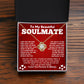 Soulmate Necklace Gift for Her with Message Card