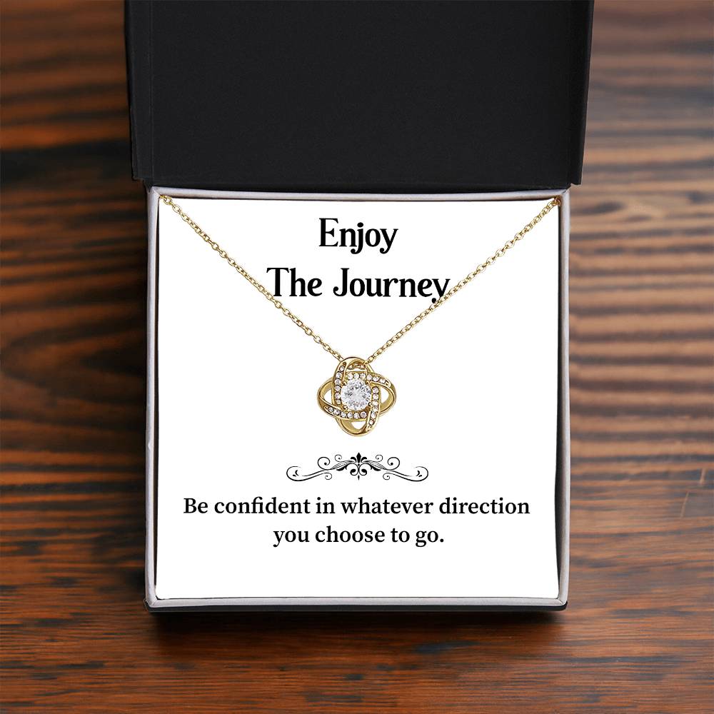 Enjoy The Journey Inspirational Necklace Gift Enjoy The Journey Necklace Best Motivational Gift Thoughtful Necklace For New Journey Motivational Jewelry For Women Emotional Gift For Encouragement Necklace With Message Of Confidence Motivational Gift