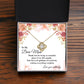 Dear Mom Necklace Gift From Daughter With Message Card