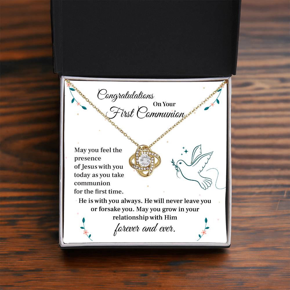 First Communion Gift Necklace for Girls