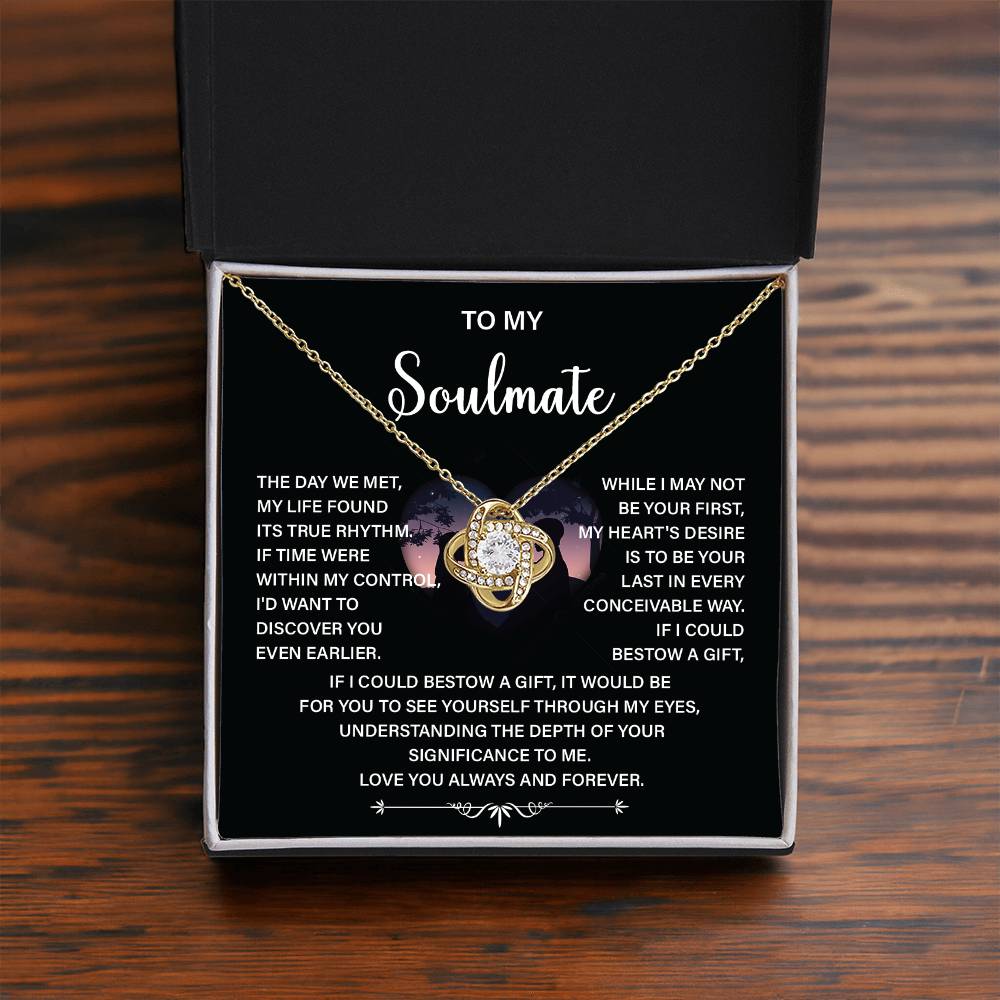 Soulmate Necklace Gift – Love You Always & Forever