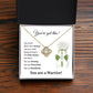 You Are a Warrior Necklace Gift – Inspirational Strength Jewelry