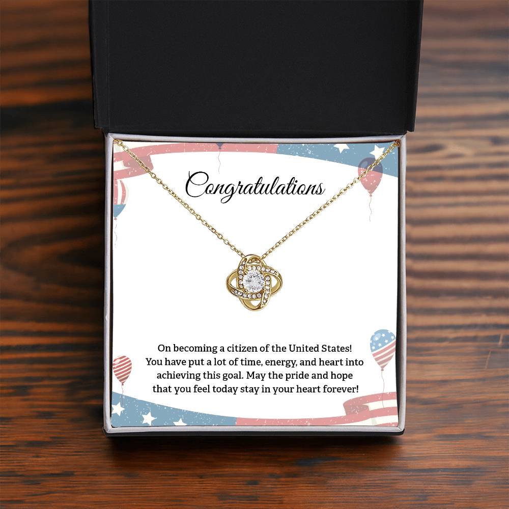 Congratulations Necklace For New U.s. Citizen Necklace For New U.s. Citizen Gift For New American Citizen Necklace With Citizenship Message U.s. Citizenship Celebration Gift Gift For New U.s. Patriot Jewelry For New U.s. Citizen Gift For Citizenship