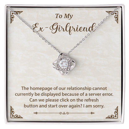 Funny Necklace Gift for Ex-Girlfriend – With Message Card