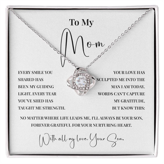 Meaningful Necklace for Mom from Son with Message Card