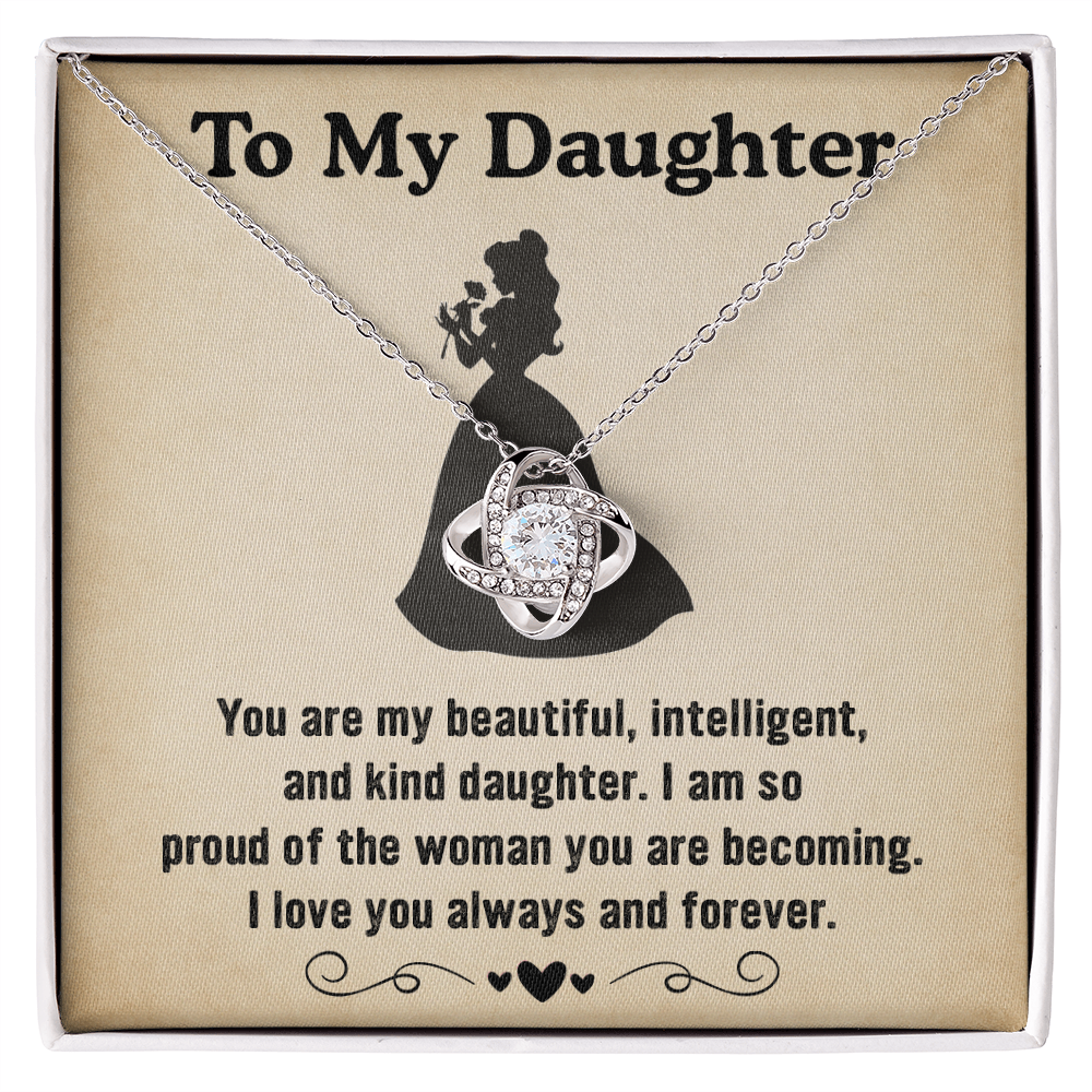 To My Daughter Necklace Proud of the Woman You Are
