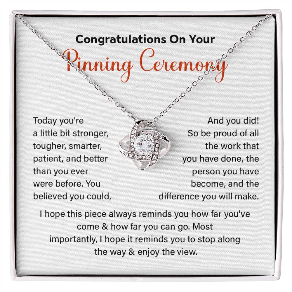 Congratulations On Your Pinning Ceremony Strength And Determination Jewelry Enjoy The View Necklace Best Wishes Necklace Path To Success Necklace Personal Growth Jewelry Motivational Jewelry For New Beginnings Meaningful Gift For Graduates