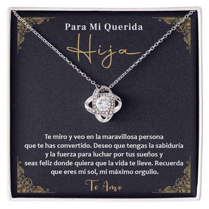 Collar Para Mi Querida Hija – Mensaje de Orgullo y Amor