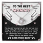 To My Best Mommy  Necklace For Mothe's Day Jewelry For Mom, Gift For Mommy From Baby Bump, Pregnancy Gift For Mommy 925 Silver Necklace Love Knot Necklace With Meaningful Message Card And Box.