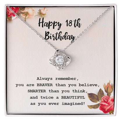 18th Birthday Gift for Her – Inspirational Necklace