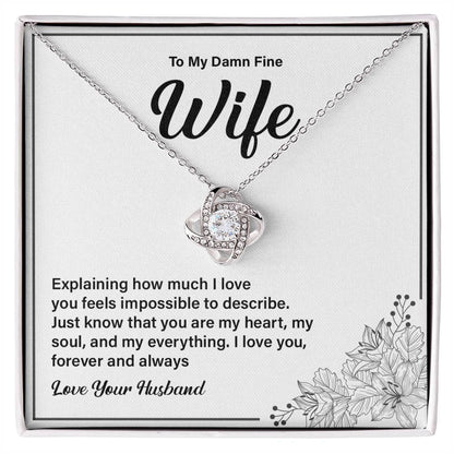 Wife Necklace Gift from Husband with Gift Card