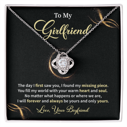 Romantic Necklace Gift for Girlfriend with Message Card