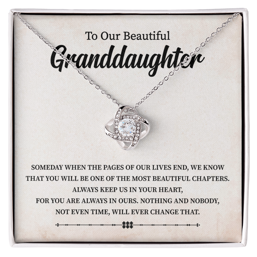 To Our Beautiful Granddaughter necklace