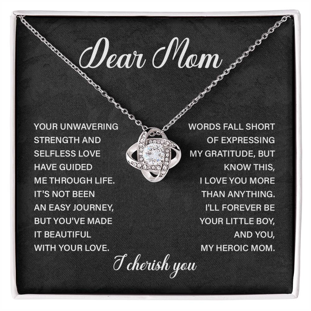 Dear Mom Dear Mom Necklace Gift Thoughtful Gift For Mom Unique Gift For Mother-child Bond Meaningful Gift For Mom Proud Son Gift For Mom Special Occasion Gift For Mom Best Mom Ever Necklace Spiritual Bond With Mom Necklace