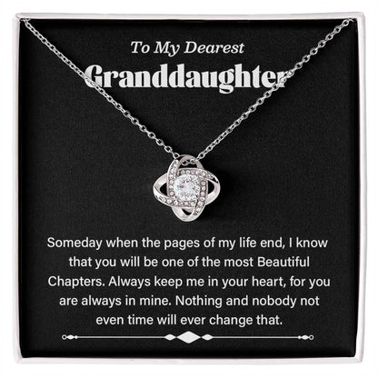 To My Dearest Granddaughter Necklace Gift – Forever in My Heart
