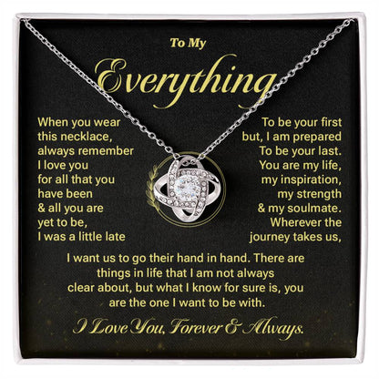 Romantic Gift for Her – To My Everything Message Card