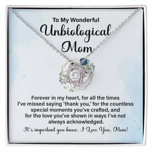 To my wonderful unbiological Mom forever.