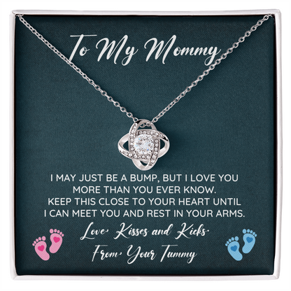To My Mommy Necklace From Bump With Love Note