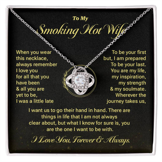 Smoking Hot Wife Necklace Gift with Message Card