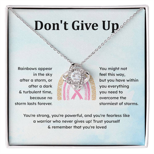 Don't Give Up Strength In Adversity Jewelry Don't Give Up Necklace Gift From Your Husband Meaningful Gift Supportive Gift Motivational Jewelry Never Give Up Necklace Breast Cancer Necklace For Soulmate Personal Growth Jewelry