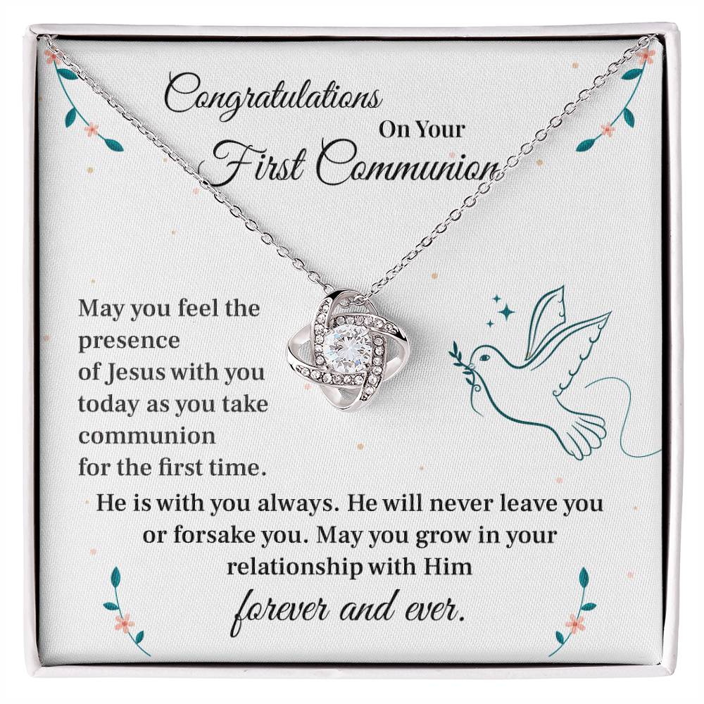 First Communion Gift Necklace for Girls