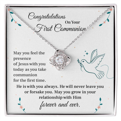 First Communion Gift Necklace for Girls
