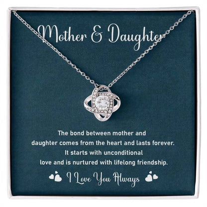 Mother and Daughter Necklace Gift – Bond of Love & Friendship