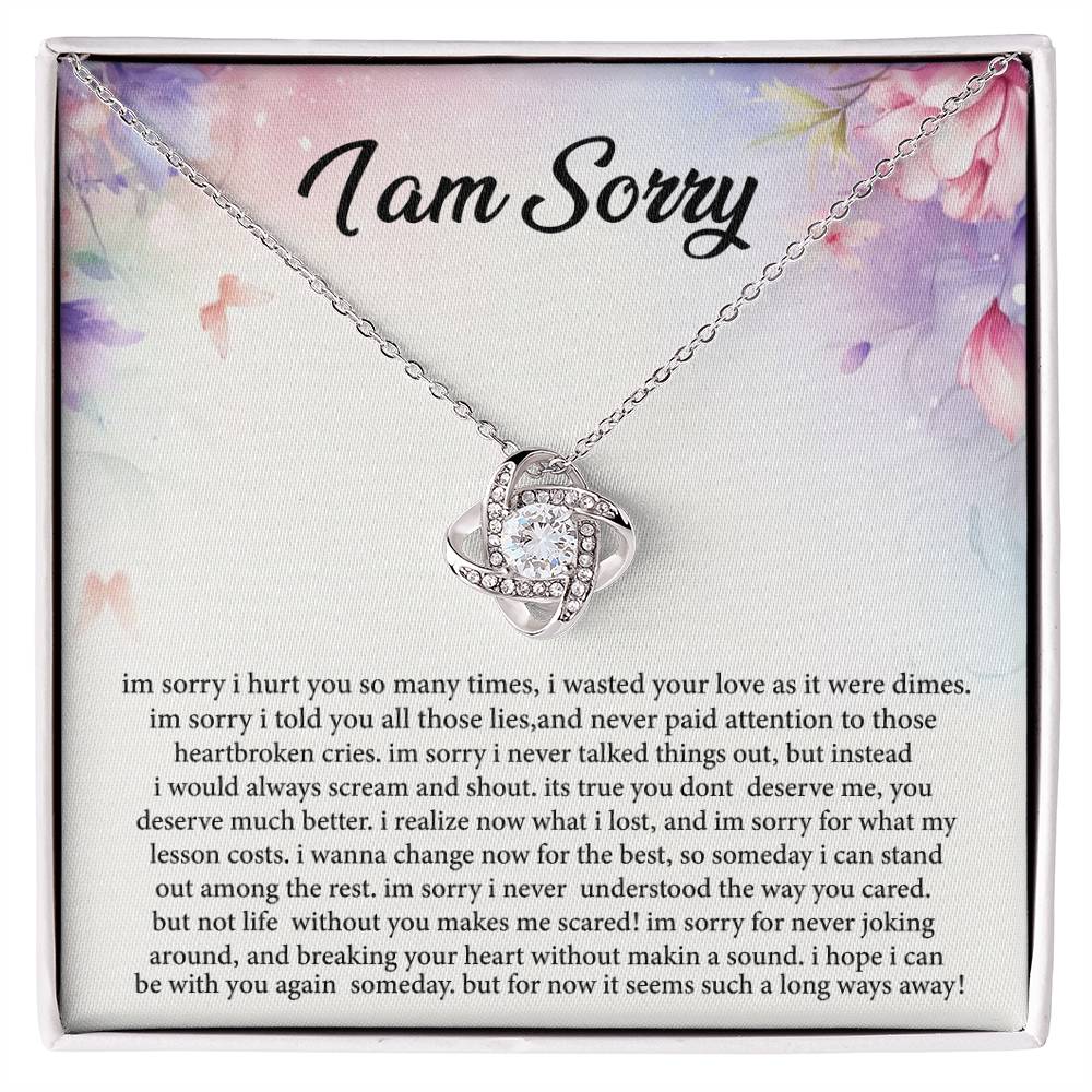 I Am Sorry For Hurting You Necklace.