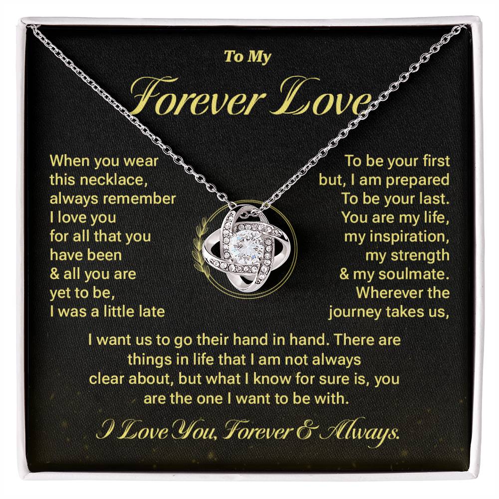 Forever Love Necklace Gift with Message Card
