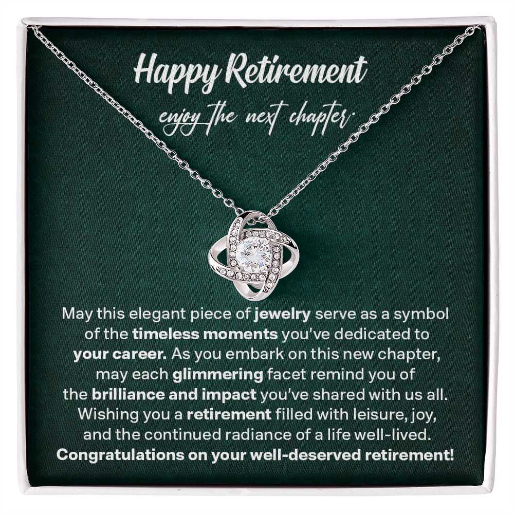 Happy Retirement - Elegant Jewelry Gift To Celebrate A Life Of Dedication And Joy