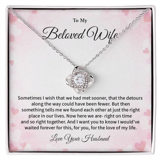 Beloved Wife Necklace from Husband – Sentimental Jewelry Gift Box
