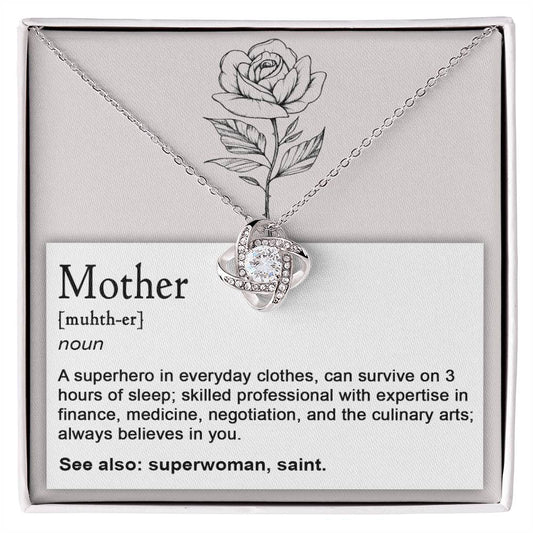 Beautiful Mother's Day Gifts, Show Your Love And Appreciation With A Stunning Necklace For Mom's Special Day, Mother Noun Necklace Gift With Message Card And Gift Box.