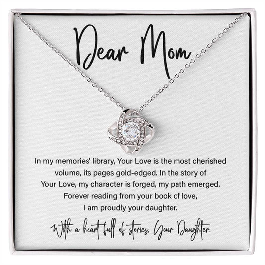 Dear Mom, Best Necklace Gift From Daughters To Mom Inspirational Necklace Gift Best Mother’s Day Necklace Gift Mother-daughter Bond Necklace Gift Jewelry Gift Necklace With Message Thoughtful Gift Necklace Sentimental Necklace Gift